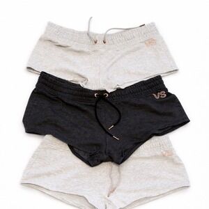 Lot of 3 Victoria's Secret Sport Fleece Booty Shorts Low Rise Women's Medium